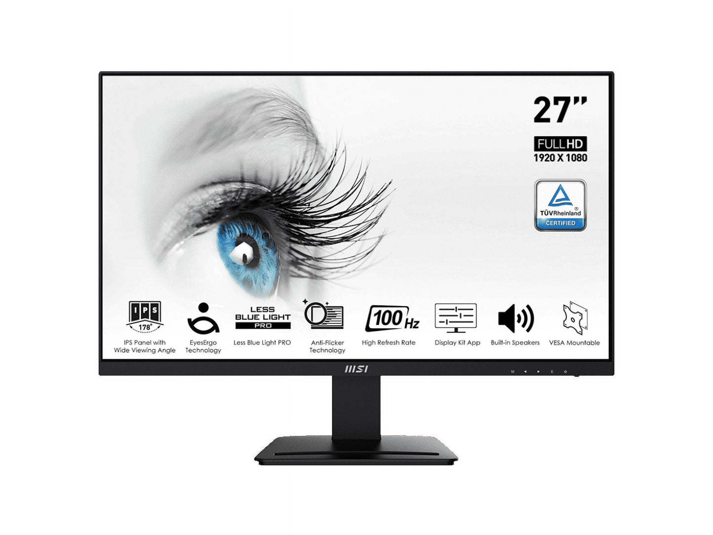 27" 100 Hz IPS FHD Gaming Monitor 1Ms (MPRT) / 4Ms (GTG) 106% Srgb (CIE 1976) Flat Panel Pro MP273A