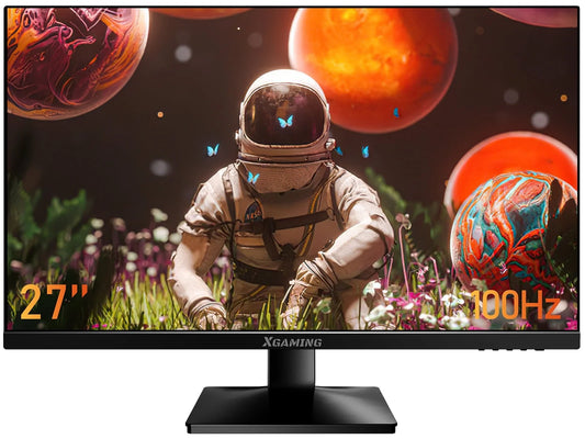 27-Inch FHD 1080P LCD Computer Monitor with Low Blue Light, Black